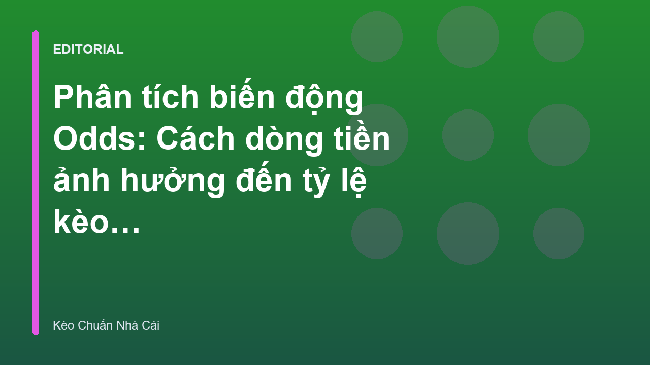Biểu đồ minh họa biến động odds trong cá cược bóng đá